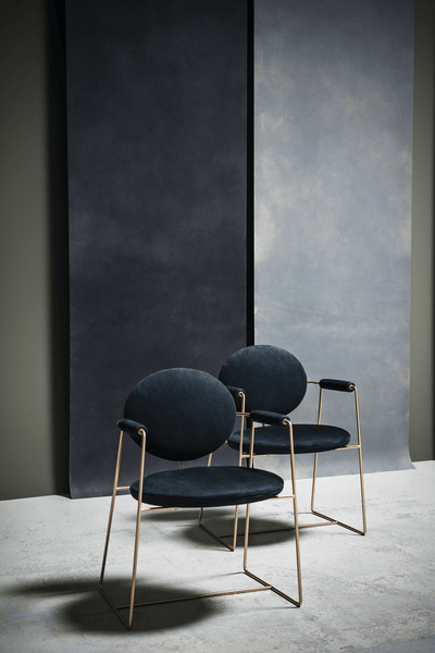 Baxter（バクスター）Gemma（ジェマ）チェア① Gemma Vintage Style Leather Chair with Armrests | Baxter