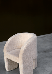 Gemma Vintage Style Leather Chair with Armrests | Baxter