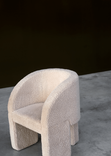 Nepal Essential Design Armchairs in Mongolia Hair | Baxter